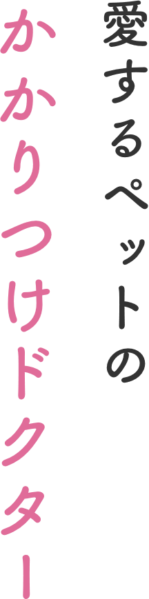 愛するペットのかかりつけドクター